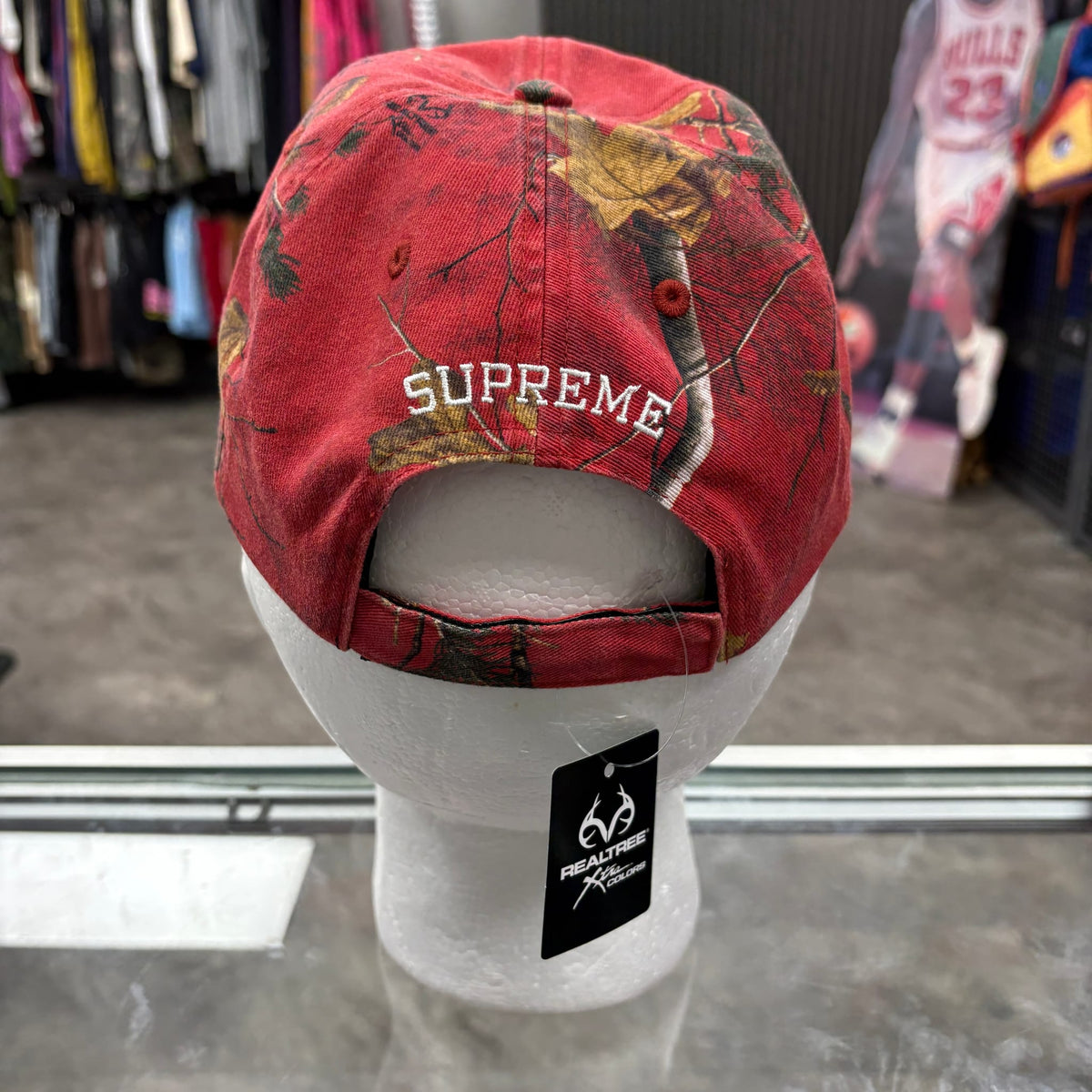 Supreme Bottle Opener 6-Panel Hat Red Camouflage