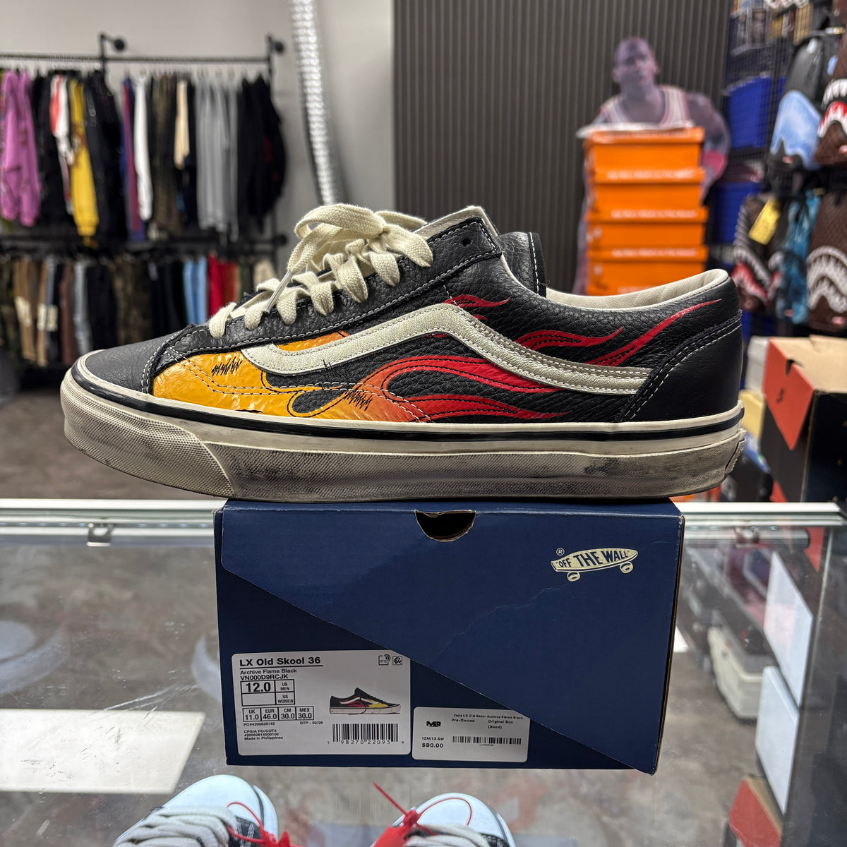 Vans LX Old Skool Archive Flame Black