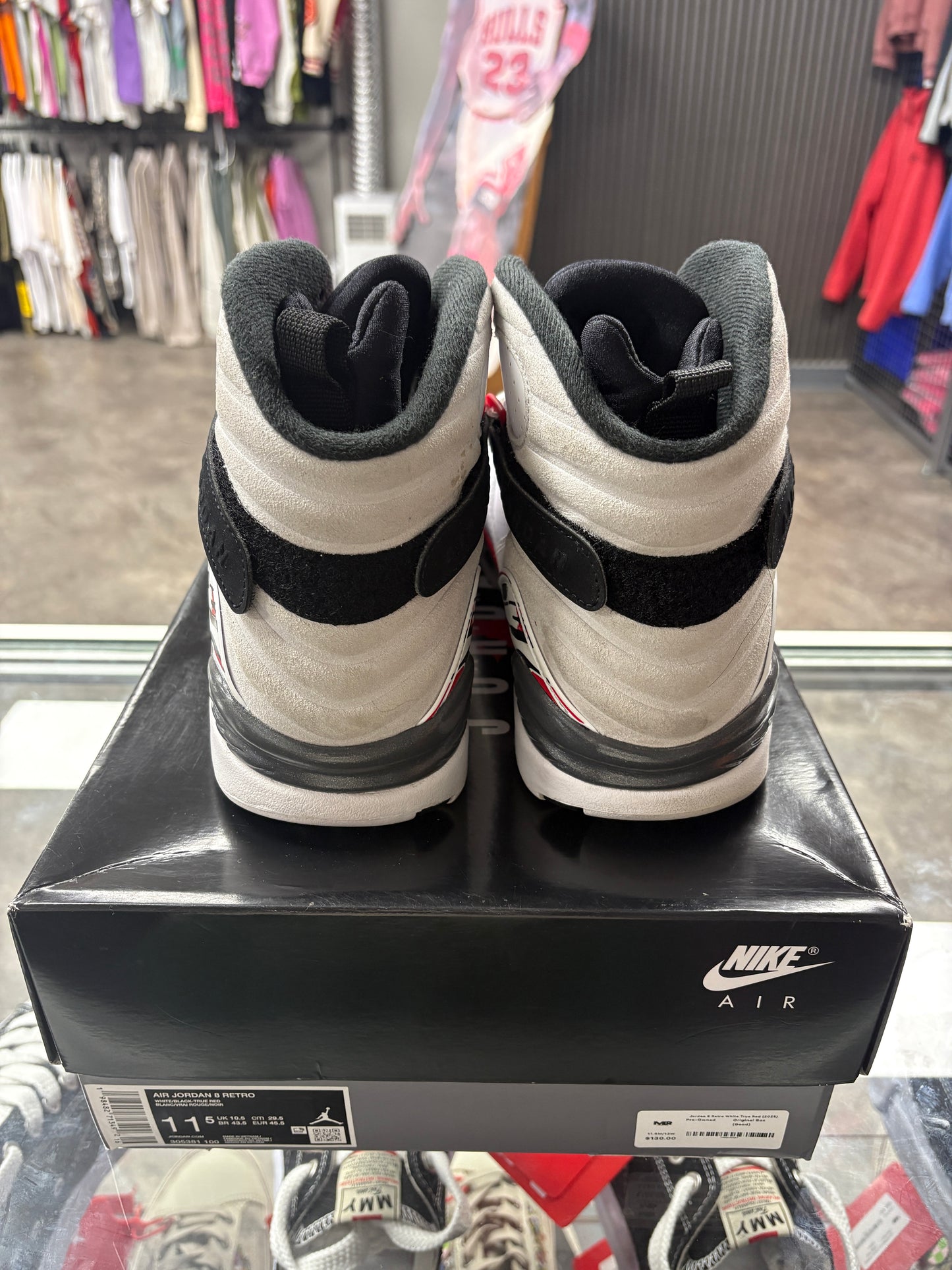 Jordan 8 Retro White True Red (2025)
