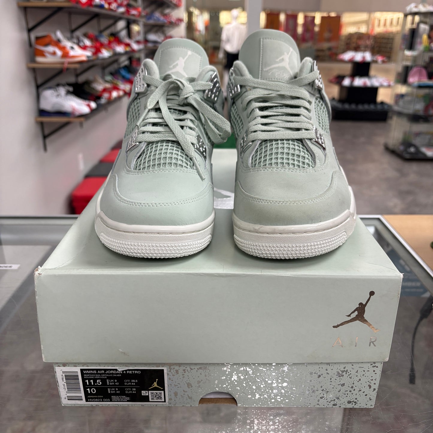Jordan 4 Retro Seafoam Sail