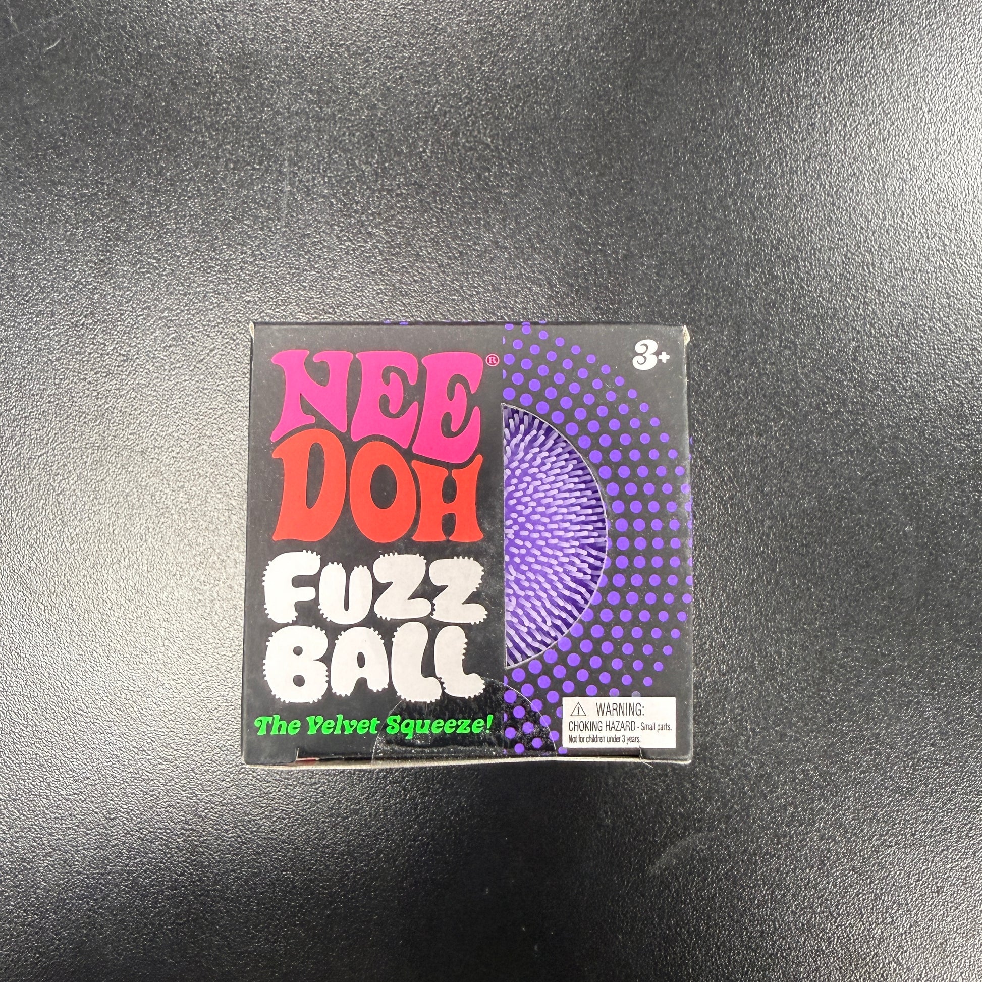 Needoh Fuzzball Squishy Fidget Toy Purple