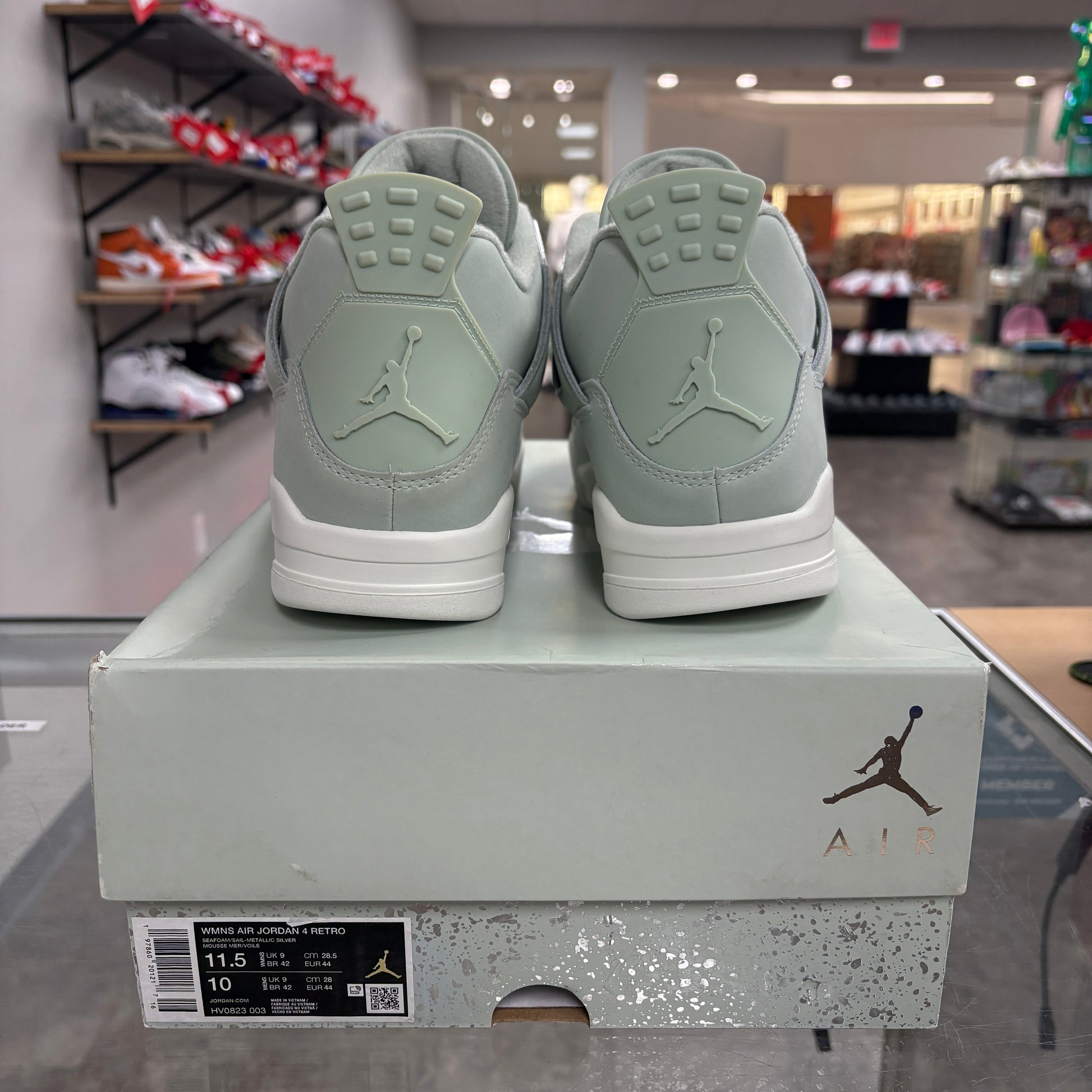 Jordan 4 Retro Seafoam Sail