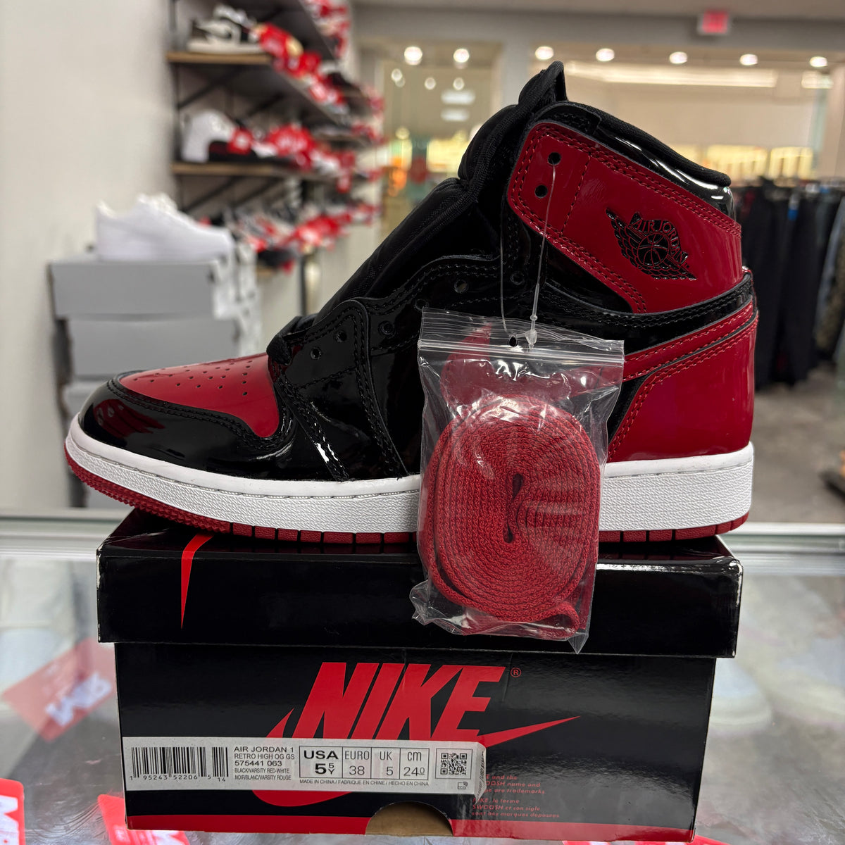 Jordan 1 Retro High OG Patent Bred (GS)