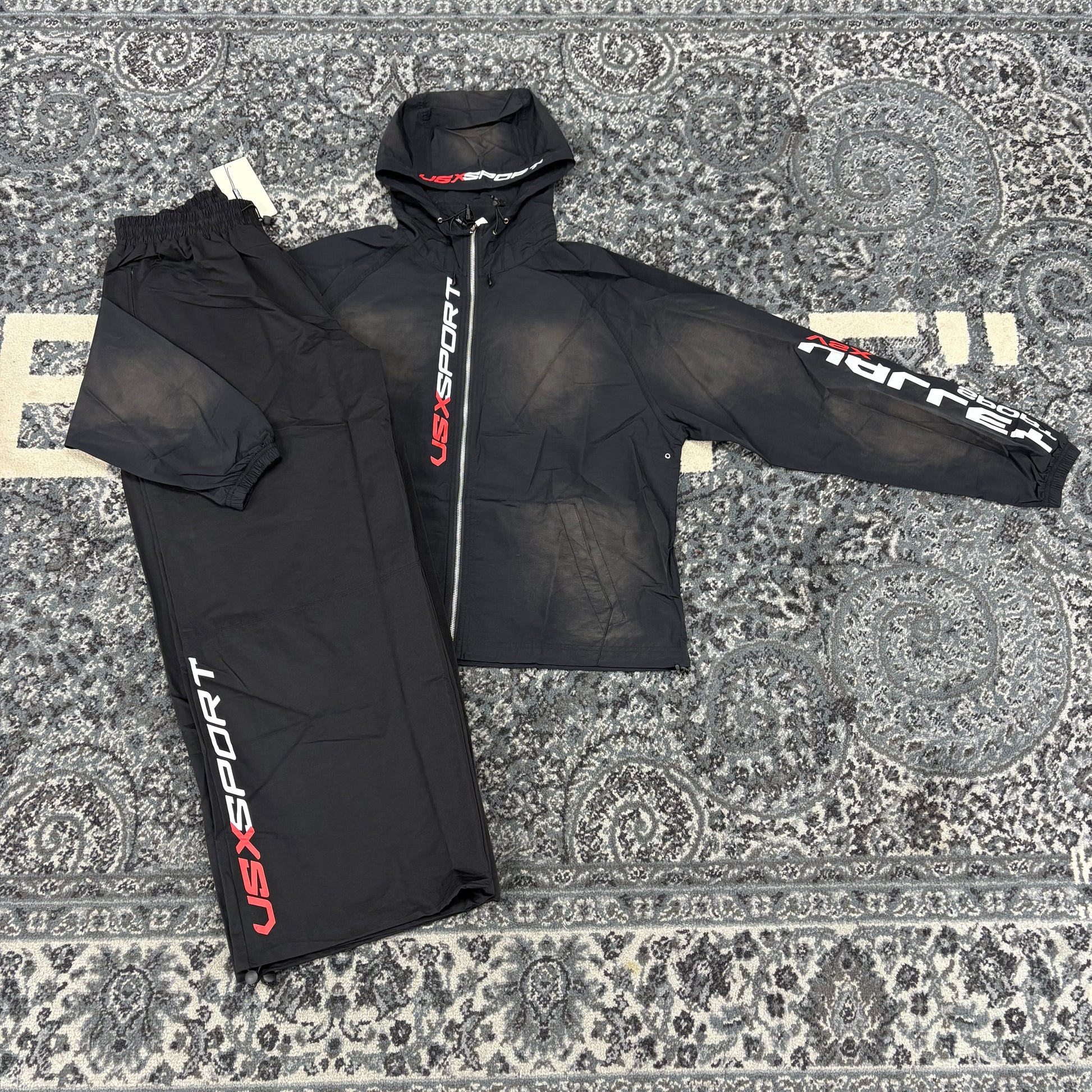 Vale Sport Nylon Rainstorm Jacket (Black)