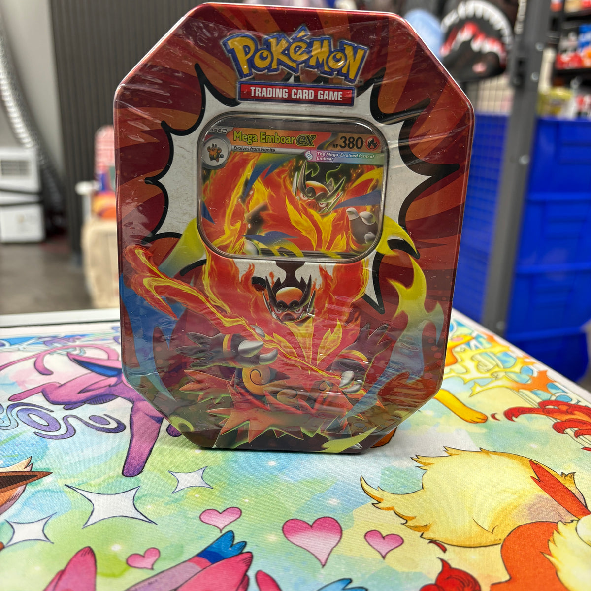 2026 Pokémon Mega Evolution Ascended Heroes Mega Emboar ex Tin