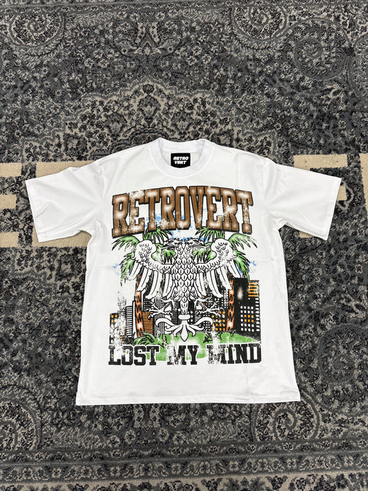 Retro Vert Lost My Mind Tee (White)