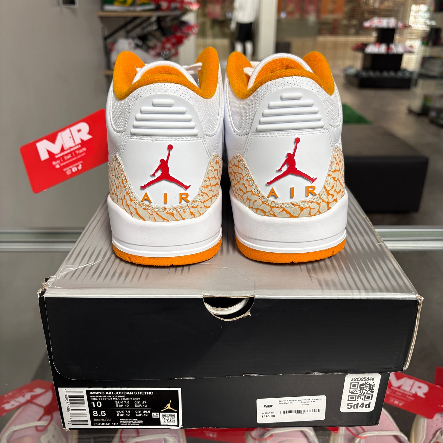 Jordan 3 Retro Orange Citrus (Women's)