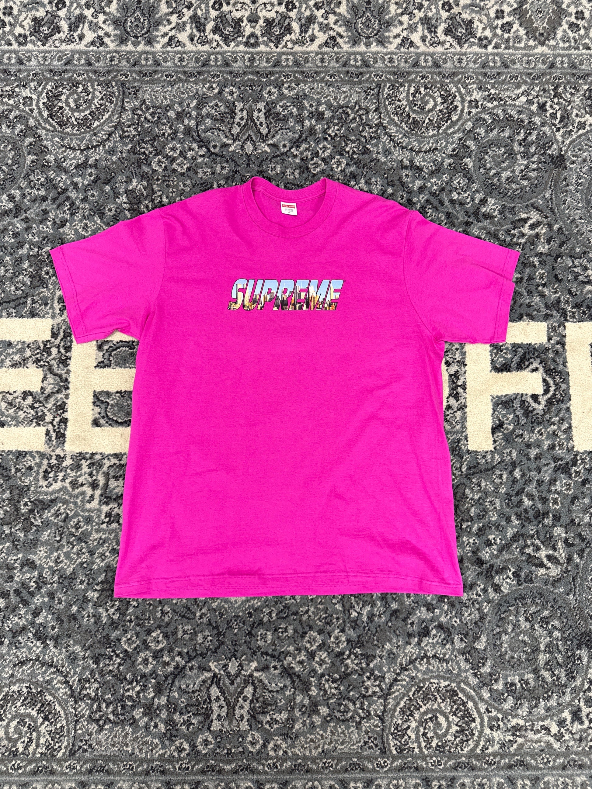 Supreme New York Tee Pink